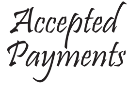 Accepted Payments Accepted Payments